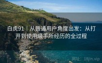 白虎91｜从普通用户角度出发：从打开到使用顺手所经历的全过程
