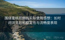 围绕蜜桃视频的实际使用感想：长时间浏览后的稳定性与流畅度表现