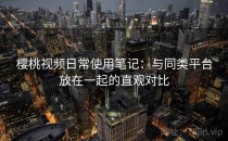 樱桃视频日常使用笔记：与同类平台放在一起的直观对比