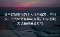 关于<strong>红桃影视</strong>的个人体验备忘：不同入口下的体验差异与变化，红桃影院充值会员会盗号吗