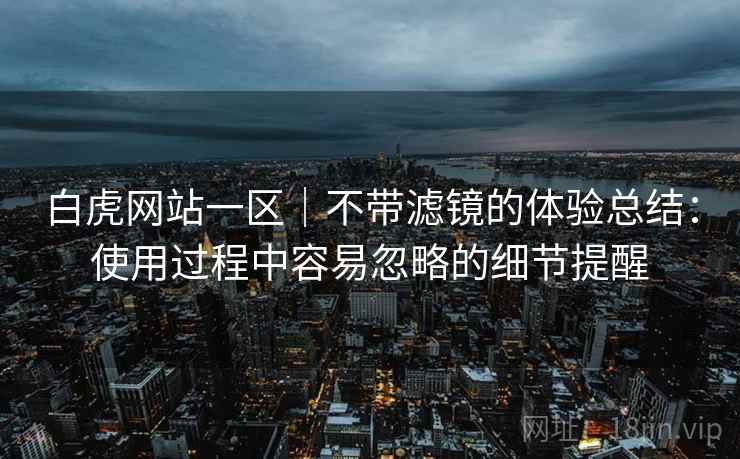 白虎网站一区｜不带滤镜的体验总结：使用过程中容易忽略的细节提醒  第2张