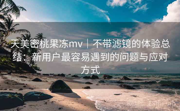 天美密桃果冻mv｜不带滤镜的体验总结：新用户最容易遇到的问题与应对方式  第2张