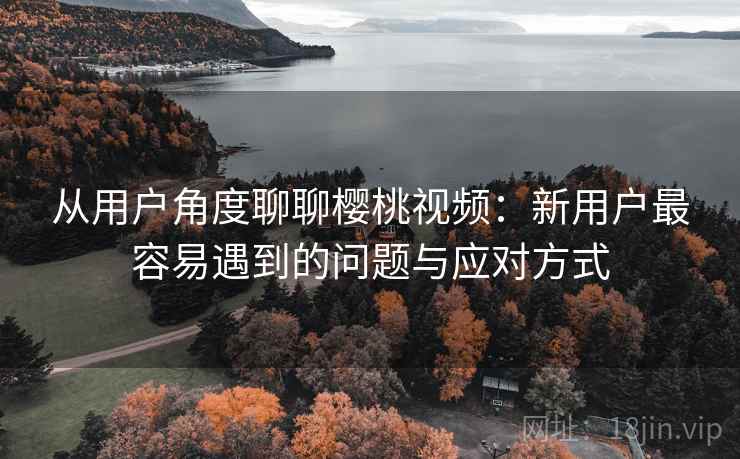 从用户角度聊聊樱桃视频：新用户最容易遇到的问题与应对方式  第2张