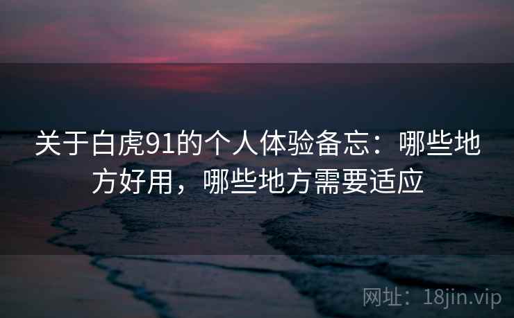 关于白虎91的个人体验备忘:哪些地方好用,哪些地方需要适应 第2张 关于白虎91的个人体验备忘:哪些地方好用,哪些地方需要适应 第2张