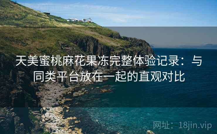 天美蜜桃麻花果冻完整体验记录:与同类平台放在一起的直观对比 第1张 天美蜜桃麻花果冻完整体验记录:与同类平台放在一起的直观对比 第1张